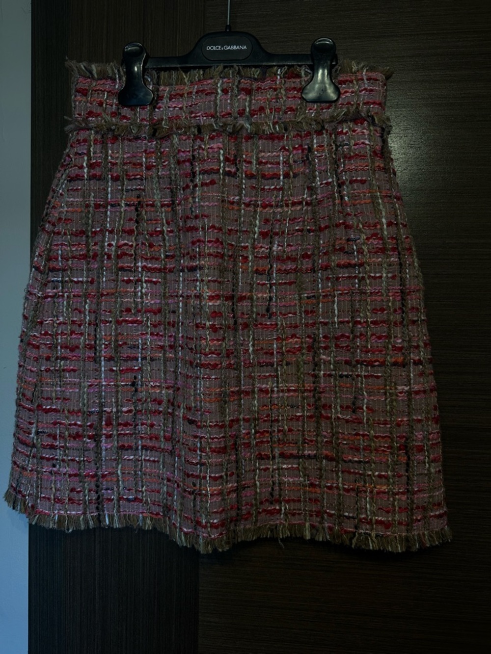 Dolce and Gabbana  Pink Tweed A-Line Skirt size 40. New! - Picture 7 of 8